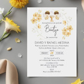 インビタシオンバウティゾニーニョスバプティスキュートツインズエンジェル 招待状