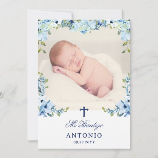 インビタシオンバウティゾパラニーニノスバプテスペインのィス 招待状 (裏面)