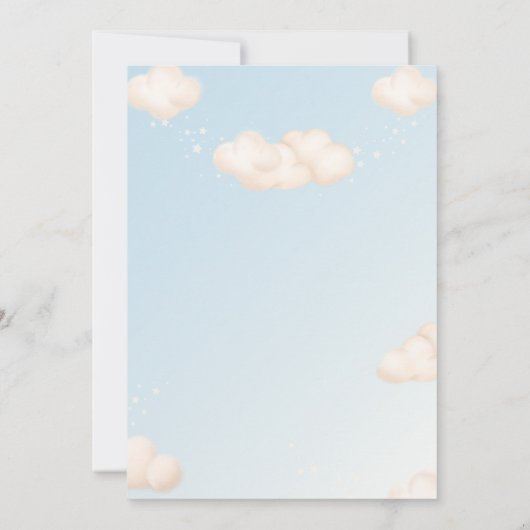 インビタシオンバウティゾボーイアンジェルカトリック洗礼 招待状 (裏面)