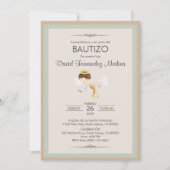 インビタシオンバウティゾボーイエンジェル宗教バプテスマ 招待状 (正面)