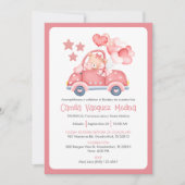 インビタシオンバウティゾ女の子カトリック洗礼 招待状 (正面)