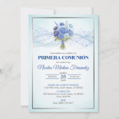 インビタシオンプリメラCOMUNIONかわいいファーストコミューニオン 招待状 (正面)