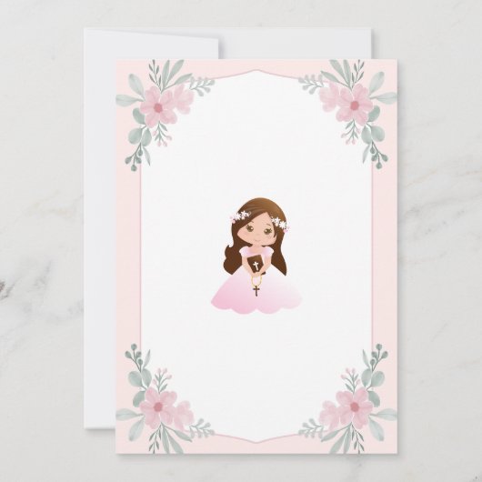 インビタシオンプリメラCOMUNIONガールファースト・コミュニオン 招待状 (裏面)