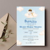 インビタシオンボーイエンジェルバプティスアンドファースト誕生日 招待状