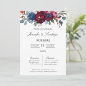 インビタシオンミニマリスタコンフロールジュエルパラボダ 招待状 (スタンド正面)