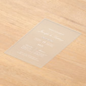 インビタシオンミニマリスタパラボダ アクリル招待状 (レイダウン)