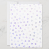 インビタシオンリンドunicornio con flor lila y rosa 招待状 (裏面)