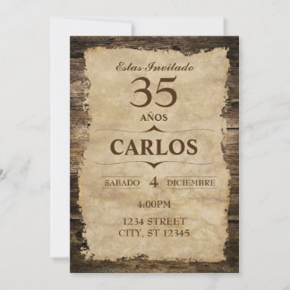 インビタシオンルスティカ 招待状