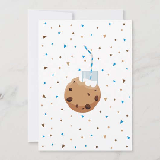 インビタシオンワンタフクッキーファースト誕生日 招待状 (裏面)