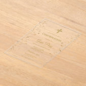 インビタシオン・デ・確認薬 アクリル招待状 (レイダウン)