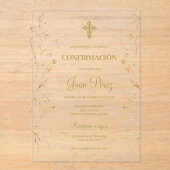 インビタシオン・デ・確認薬 アクリル招待状 (正面)