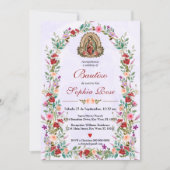 インビタスペインのシオンデバウティゾフローラバプテスマ 招待状 (正面)