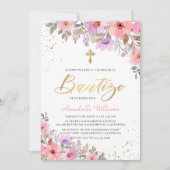 インビタスペインのシオンデバウティゾフローラバプテスマ 招待状 (正面)