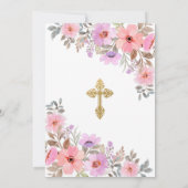 インビタスペインのシオンデバウティゾフローラバプテスマ 招待状 (裏面)