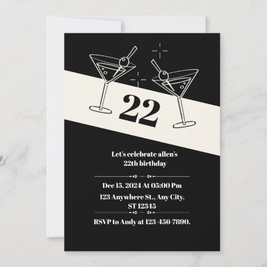 インビテーションカード 招待状 (正面)