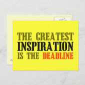 インピもっとも偉大アは締め切りおもしろいミーム ポストカード (正面/裏面)