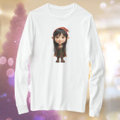 インピッシュガールクリスマス小妖精や小人ウィメンズティー Tシャツ