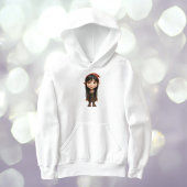 インピッシュガールクリスマス小妖精や小人ガールズフード付きスウェットシャツ