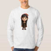 インピッシュガールクリスマス小妖精や小人メンズティー Tシャツ (正面)