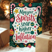 インフおもしろいレーションクリスマスよりも気分が高くなる シーズンカード