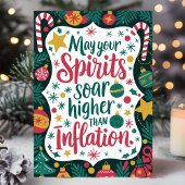 インフおもしろいレーションクリスマスよりも気分が高くなる シーズンカード