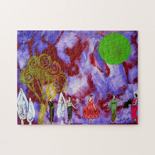 インファンタズムーンライトガーデンパーティーby Michael Moffa ジグソーパズル (横)