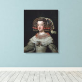 インファンタマリアテレサポートレート（1638年～83年）フット キャンバスプリント (インサイチュ (ウッドフロア))