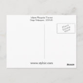 インファンタマルガリタテリーズ ポストカード (裏面)