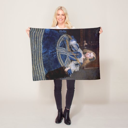 インファンタマルガリタテレサブルードレスベラスケス フリースブランケット (インサイチュ)