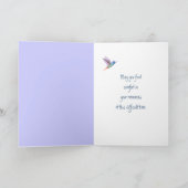 インファースト悔やみや弔慰ビューティフルハミングバード カード (内部)