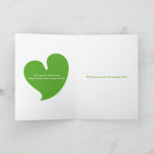 インフィニットラブ クリスマスツリー - 緑&シルバー カード (内部)