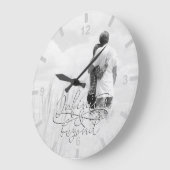 インフィニティとエキゾンド·ラブ·カップルズ ラージ壁時計 (傾斜)