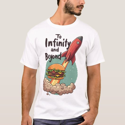 インフィニティとビヨンドバーガーTシャツへ Tシャツ (正面)