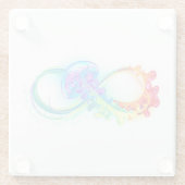 インフィニティとレインボークラゲ ガラスコースター (裏面)