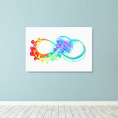 インフィニティとレインボークラゲ キャンバスプリント (インサイチュ (ウッドフロア))