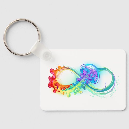 インフィニティとレインボークラゲ キーホルダー (裏面)