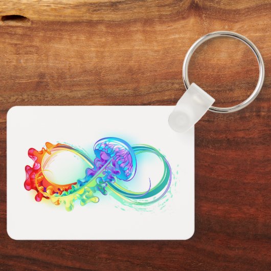 インフィニティとレインボークラゲ キーホルダー (正面)