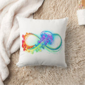 インフィニティとレインボークラゲ クッション (ブランケット)