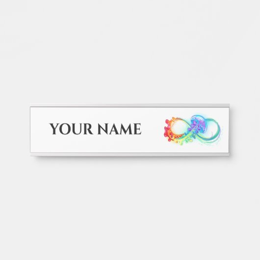 インフィニティとレインボークラゲ サインプレート (正面)