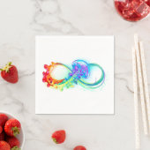 インフィニティとレインボークラゲ スタンダードカクテルナプキン (インサイチュ)