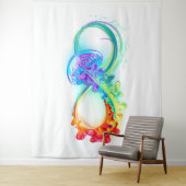 インフィニティとレインボークラゲ タペストリー (インサイチュ)