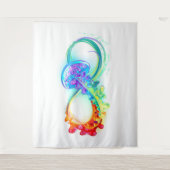 インフィニティとレインボークラゲ タペストリー (正面)