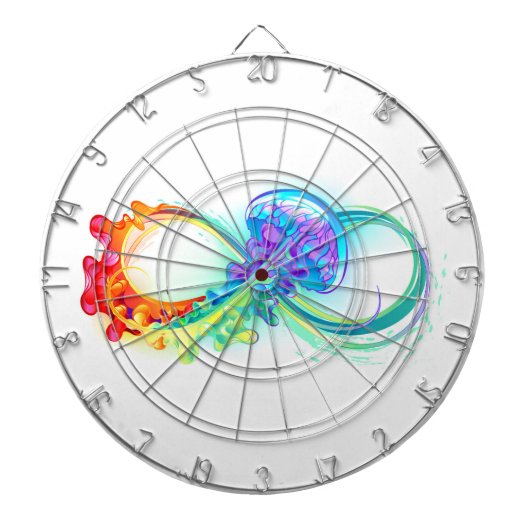 インフィニティとレインボークラゲ ダーツボード (正面)