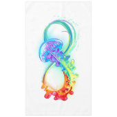 インフィニティとレインボークラゲ テーブルクロス (正面)