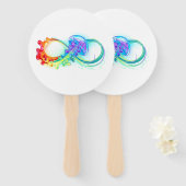 インフィニティとレインボークラゲ ハンドファン (正面&裏面)