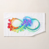 インフィニティとレインボークラゲ バスタオルセット (ハンドタオル)