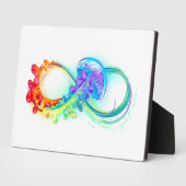 インフィニティとレインボークラゲ フォトプラーク (側面)