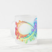 インフィニティとレインボークラゲ フロストグラスマグカップ (正面左)