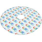 インフィニティとレインボークラゲ ブラッシュドポリエステルツリースカート (アングル)