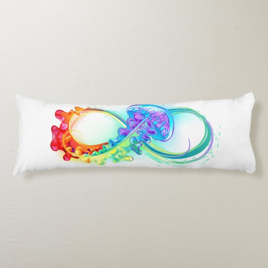 インフィニティとレインボークラゲ ボディピロー (正面)